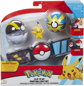 Pokémon Pokémon Clip 'N' Go Poké Ball Belt Set S1- Pikachu 889933980050