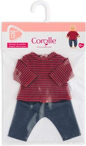 Corolle Corolle Pants & Striped T-Shirt (30cm) 4062013110394
