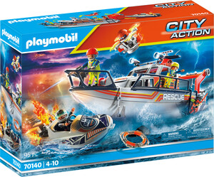 Playmobil Playmobil 70140 Bateau général des sauveteurs en mer 4008789701404