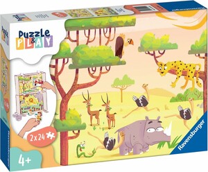 Ravensburger Casse-tête 24x2 Puzzle&Play Safari 4005556055944