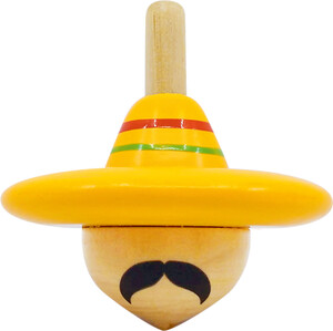 Svoora Toupie de bois en forme de chapeau "Le mexicain" 19913011