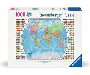 Ravensburger Casse-tête 1000 Carte du monde politique 4005555006640