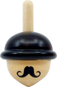 Svoora Toupie de bois en forme de chapeau "Le monsieur" 19913010