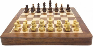 Jeu d'échecs pliant en bois 35cm, roi 76mm 3700183420448