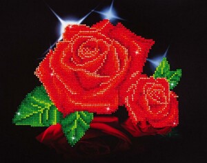 Diamond Dotz Broderie Diamant - Rose rouge scintillante (Red Rose Sparkle) (Diamond Painting, peinture diamant) 4897073240688