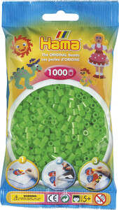 Hama Hama Midi 1000 perles vert fluorescent 207-42 028178207427