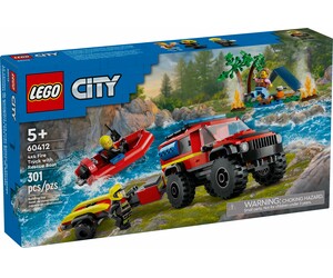 LEGO LEGO 60412 Le camion de pompiers 4x4 et le canot de sauvetage 673419388870