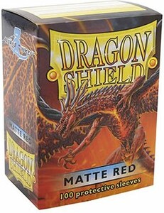 Dragon Shield Protecteurs de cartes mtg Dragon Shield Matte Red (rouge) 67x91mm 100ct 5706569110079