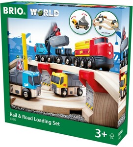 BRIO Brio Train en bois Ciruit rail route transport de roches 33210 7312350332100
