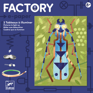 Djeco Factory E-paper Tableaux à illuminer Insectarium (fr/en) 3070900093157