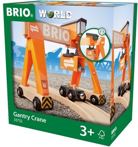 BRIO Brio Train en bois Grue-portique 33732 7312350337327