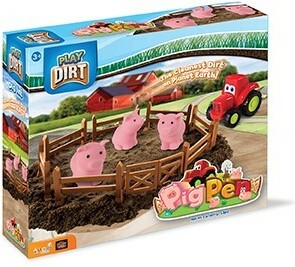Play Dirt Play Dirt grand enclos pour cochons et tracteur (sable cinétique) 010984030078