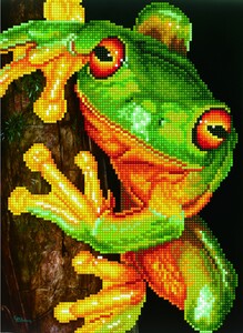 Diamond Dotz Broderie Diamant - Grenouille arboricole (Green Tree Frog) (Diamond Painting, peinture diamant) 4897073249391