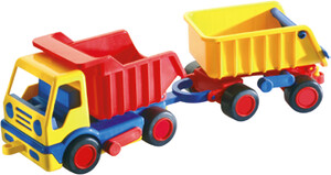 Wader Toys Camion à benne basculante et remorque 4810344037664