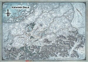 Black Book Éditions Donjons et dragons 5e DnD 5e (fr) Icewind Dale: Map (31 x21 in) (D&D) 