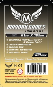 Mayday Games Protecteurs de cartes magnum Space Alert & Dungeon Petz 61x103mm 100ct 080162886148