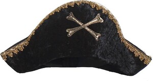Creative Education Costume pirate chapeau noir Capitaine Crochet 771877125904