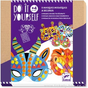 Djeco Do it yourself - Masques mosaïques / Animaux de la jungle 3070900079007