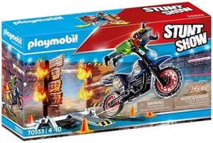 Playmobil Playmobil 70553 Stuntshow Pilote de moto et mur de feu (janvier 2021) 4008789705532
