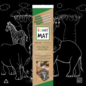 Funny Mat Napperon Funny Mat Safari - noir 067897020597