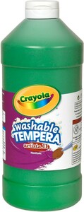 Crayola Peinture à tempera lavable vert 946 ml 071662003449