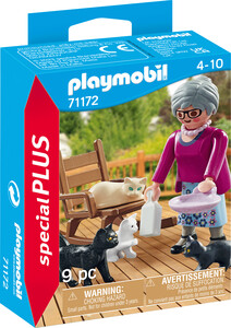 Playmobil Playmobil 71172 Grand-mere avec chats 4008789711724