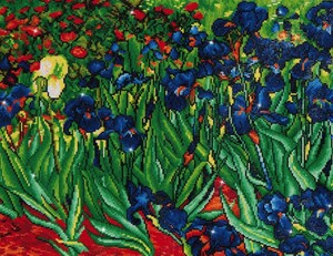 Diamond Dotz Broderie Diamant - Iris (Irises) (Van Gogh) (Diamond Painting, peinture diamant) 4897073241043