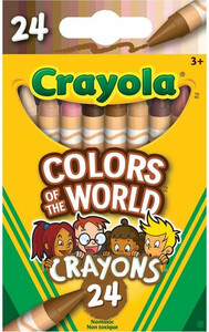 Crayola Crayons de cire 24 Colors of the World (crayon de cire) 063652173300