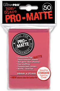 Ultra PRO Protecteurs de cartes Standard PRO-Matte fushia 66x91mm 50ct 074427845063