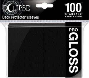 Ultra PRO Protecteurs de cartes Standard Eclipse PRO-Gloss noir 100ct 074427156015