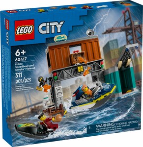 LEGO LEGO 60417 Le hors-bord de la police et la cachette des voleurs 673419388924