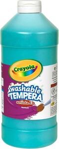 Crayola Peinture à tempera lavable turquoise 946 ml 071662003487