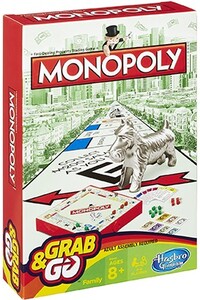 Hasbro Grab and Go Games Monopoly (fr/en) 630509281701