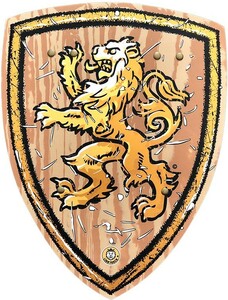 Liontouch Costume chevalier WoodyLion Bouclier 51004 5707307510045