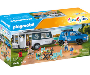 Playmobil Playmobil 71423 Famille avec voiture et caravane 4008789714237