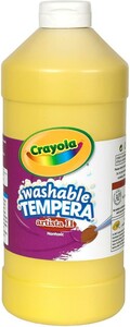 Crayola Peinture à tempera lavable jaune 946 ml 071662003340