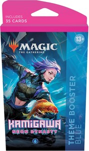 Wizards of the Coast MTG Kamigawa neon dynasty Theme Booster Blue *