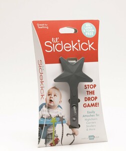 Lil' Sidekick Lil' Sidekick attache pour accessoires de bébé grise 728028313635