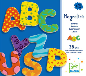 Djeco Lettres magnétiques majuscules, 38 (fr/en) 3070900031005