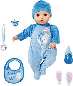 Zapf Creation Baby Annabell - Poupée interactive Alexander 43 cm 4001167706305