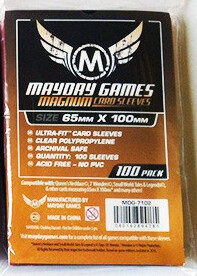 Mayday Games Protecteurs de cartes magnum cooper rouge 65x100mm 100ct *