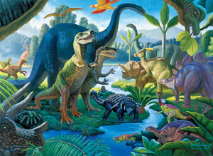 Ravensburger Casse-tête 100 XXL Dinosaures terre des géants 4005556107407