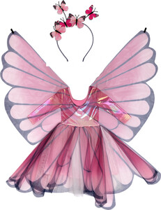 Creative Education costume robe papillon avec ailes, 5-6 771877325250