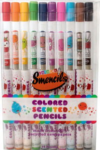 Scentco Crayons de couleurs parfumés Smencils, ensemble de 10 692046945553