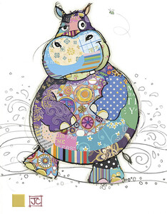 Bug Art Carte fête Kooks hippopotame sans texte 5033678640051