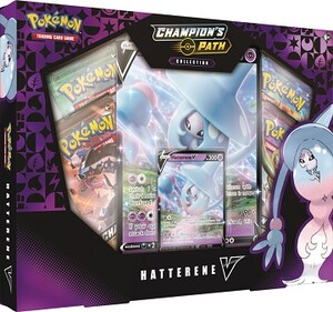 nintendo Pokémon Champion's Path Hatterene V collection Box 820650807749