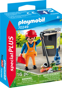 Playmobil Playmobil 70249 Agent d'entretien de la voirie (janvier 2021) 4008789702494