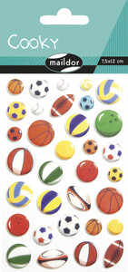 Cooky Autocollants Cooky - ballons de sports 3609510901172