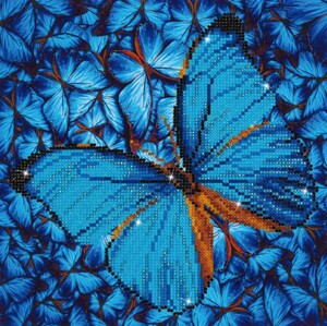 Diamond Dotz Broderie Diamant - Papillon bleu (Flutter by Blue) (Diamond Painting, peinture diamant) 4897073240763