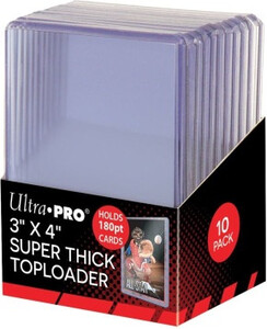 Ultra PRO Protecteurs de cartes rigides Super Thick 180pt Toploader 3x4" 10ct 074427823283
